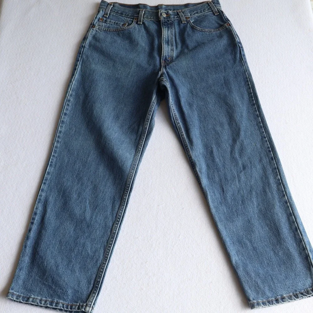 Vintage Y2K Levis 550 Jeans Men's 36x30 Denim USA Medium Wash 2001